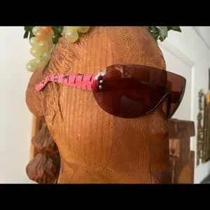 Roberto Cavalli 
Single purple lens Aviator Sunglasses Python leather stems Roberto Cavalli | Accessories | Roberto Cavalli Single  main image 3